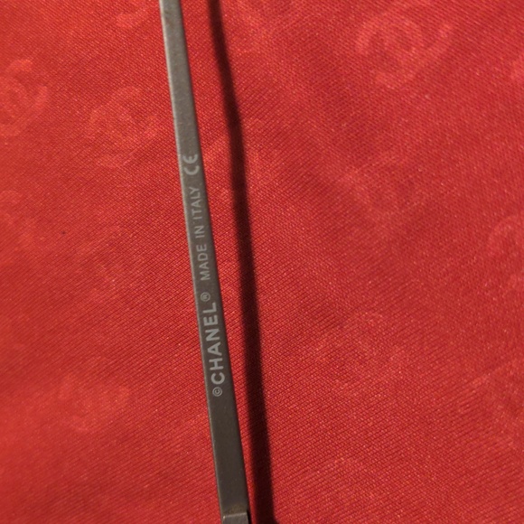 VINTAGE 90s CHANEL narrow rimless metal frame CC sunglasses 4002 c.103/71 - Picture 7 of 12